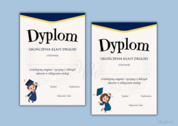 Dyplomy Ukończenia Klasy Drugiej - zestaw