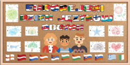 Gazetka Europejski Dzień Języków Obcych - słowo w wielu językach