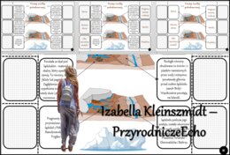 Notatka okienkowa/stacja zadaniowe/notatka/notatka graficzna/karta pracy/sketchnotka „Zlodowacenia na terenie Polski” w pdf. Geografia 7, dział „Środowisko przyrodnicze Polski”. Materiał wykonany na podstawie podręcznika z wydawnictwa Nowa Era – nowość 2