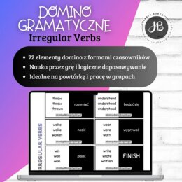 Domino gramatyczne – Czasowniki nieregularne | Irregular Verbs Domino
