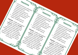 TRAGEDIA – cechy – wklejka - wklejki - dramat