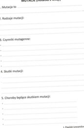 Mutacje (karta pracy)