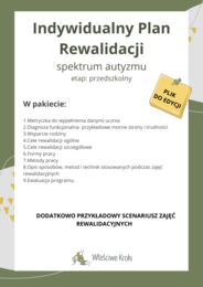Indywidualny Plan Rewalidacji 🌟 Kompleksowy materiał dla dzieci w wieku przedszkolnym z Zespołem Aspergera