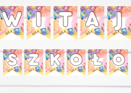 Girlanda "Witaj Szkoło"