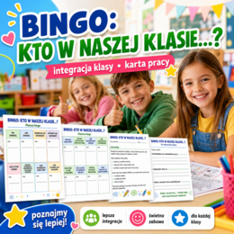 Bingo: Kto w naszej klasie…?