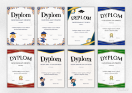 Dyplomy Ukończenia Klasy Czwartej - zestaw