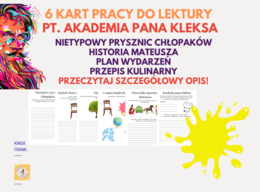 📚 Aż 6 Kart Pracy z „Akademii Pana Kleksa” – różnorodne, rozwijające umiejętność pisania i spostrzegawczość!