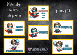 MATERIAŁY NA GAZETKĘ LUB DRZWI