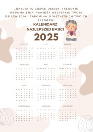 DZIEŃ BABCI I DZIADKA PODARUNKI/PODZIĘKOWANIA DYPLOM I KALENADRZ