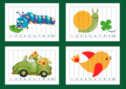 WIOSNA – puzzle – układanka- układanki – biblioteka – świetlica – przedszkole – 12 wersji