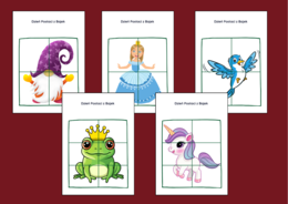 DZIEŃ POSTACI Z BAJEK – biblioteka – świetlica – przedszkole - UKŁADANKA - układanki - puzzle - 10 szt.