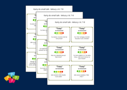 "TRENY" – Karty do SMALL TALK – lektury – gra