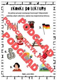 Kamienie na szaniec - ikonki, karta pracy