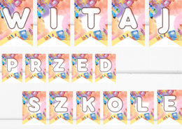 Girlanda: "Witaj Przedszkole"