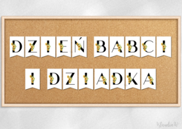 Girlanda „Dzień Babci i Dziadka” – wersja 1