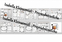 Zestaw sketchnotek – notatek do całego działu „Węglowodory” - wykonanych w power point do edycji. Chemia 8