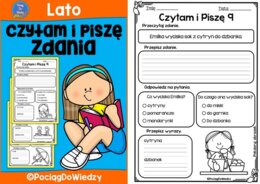Czytam i piszę zdania - lato
