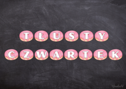 Tłusty Czwartek - girlanda