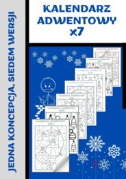 Boże Narodzenie: Kolorowankowy kalendarz adwentowy w siedmiu wersjach graficznych