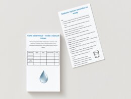 Zestaw do doświadczeń z wodą. Instrukcje. Karty obserwacji. Czy woda z kranu ma zapach? Odczyn próbek.