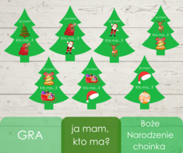 Ja mam, kto ma? - Boże Narodzenie - kształt choinka