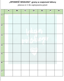 "OPOWIEŚĆ WIGILIJNA"- GRAMY W ZNAJOMOŚĆ LEKTURY