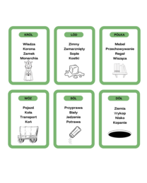 Taboo ortograficzne "ó" i "u"- zestaw 24 kart.