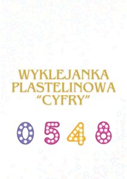 WYKLEJANKA PLASTELINOWA "CYFRY''