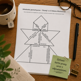 Układanka geometryczna "Dziady" cz.II Adama Mickiewicza