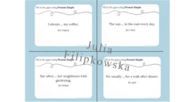 Present Simple/ Karty do mówienia/ Mówienie/ Speaking/ Konwersacje/ Klasy 4-8/ Klasy 4-6/ Klasy 6-8/ SP/ Warm-up/ Rozgrzewka/ Speaking cards/ Gramatyka/ Grammar/ Speaking cards grammar/ Grammar cards/ E8/