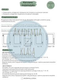 GRA EDUKACYJNA -Karciana matematyka, czyli ile brakuje do ... ?