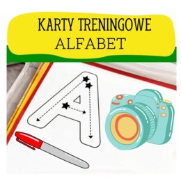 ALFABET PRZEDSZKOLNY DO ĆWICZEŃ. KARTY TRENINGOWE.