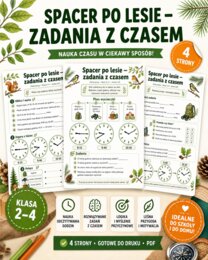 Spacer po lesie - zadania z czasem
