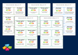 LEKTURY OBOWIĄZKOWE z kl. 7-8 – Karty do SMALL TALK – 252 pytania – 14 lektur - gra
