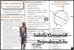 Książeczka/sketchnotka/notatka/wklejka/ściąga dla ucznia i przypomnienie dla nauczyciela/edukacja domowa. Temat „Czym są południki i równoleżniki?”, „Czym są współrzędne geograficzne?” w pdf. Geografia 6, dział „Współrzędne geograficzne”. Materiał wykona