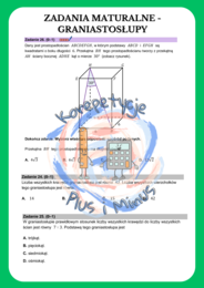 Zadania maturalne graniastosłupy
