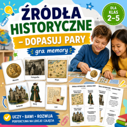 Źródła historyczne – dopasuj pary