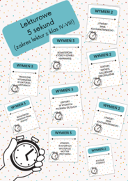 Lekturowe 5 sekund (zakres lektur z klas IV-VIII)