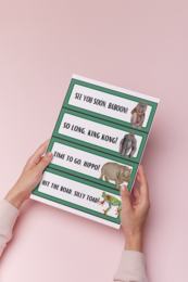 See you later, alligator - 30 powiedzonek po angielsku, karty obrazkowe, dekoracja