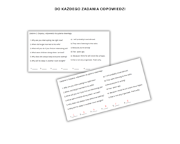 Gramatyka dla klasy 6: FutureSimple Open Ended Questions  Na podstawie English Class A2 Unit 8