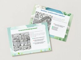 Kolorowanki edukacyjne. Ochrona zwierząt i roślin. Sortowanie śmieci. Czyste powietrze.