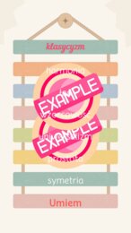 Naklejka edukacyjna, klasycyzm, 1 strona pdf do druku na papierze samoprzylepnym