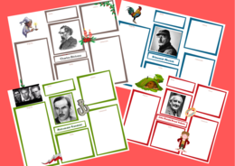 Biogramy autorów lektur z klas 4-8 - karty pracy