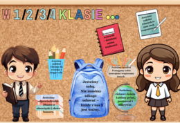 🎒 Gazetka "W KLASIE 1/2/3/4…" – Zestaw dekoracyjny z uroczymi ilustracjami 🎒 28 stron do druku | Format A4 i mniejsz