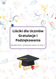 Osobiste Liściki: Gratulacje awansu do klasy 4! (9 stron)