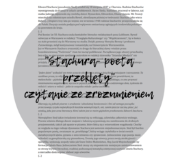 "Stachura- poeta przeklęty"