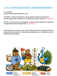 Trenuj z MORSEM. Ortografia i rozprawka w jednym pakiecie materiałów.
