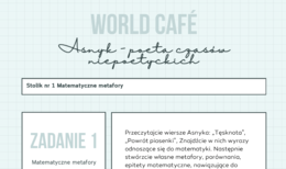 Asnyk - poeta czasów niepoetyckich - world cafe