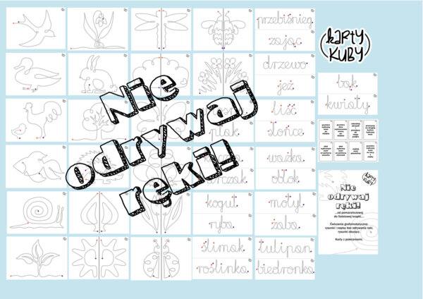 Nie odrywaj ręki od pomarańczowej do fioletowej kropki