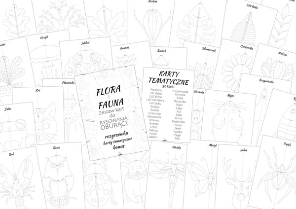 FLORA i FAUNA czyli rysunki oburącz